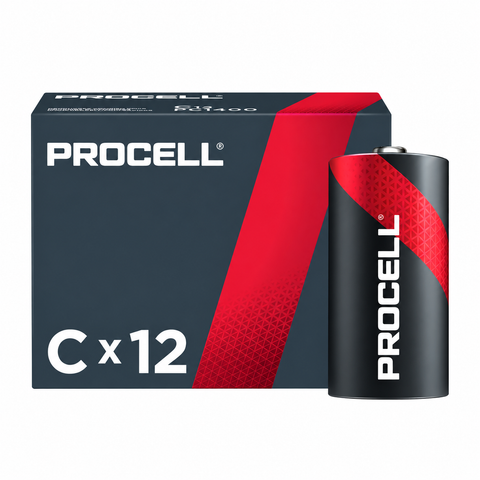 Duracell Procell PC1400 C alkaline batteries, 12-pack