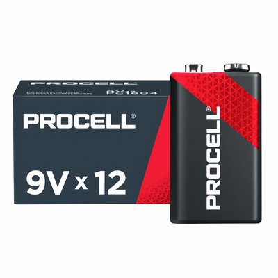 Duracell Procell PC1604 9V alkaline batteries, 12-pack
