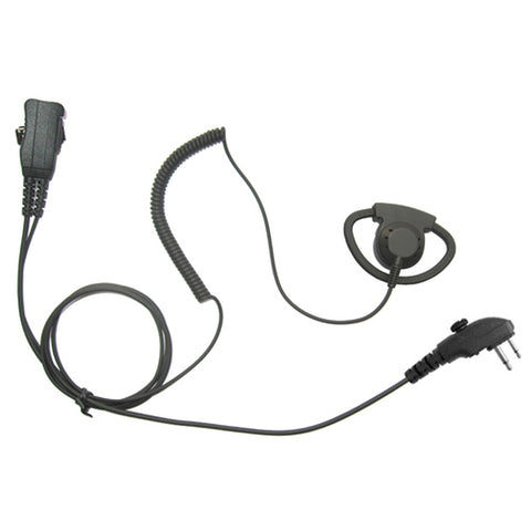 Hytera BD502 1 Wire Audio Kit - D Ring, Ptt, Locking Connector - Compatible Replacement