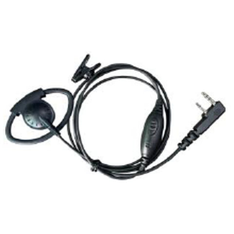 Motorola R7 Radio Single Wire Adjustable D Ring with In-line Ppt and Braided Fiber Cable - Compatible Replacement