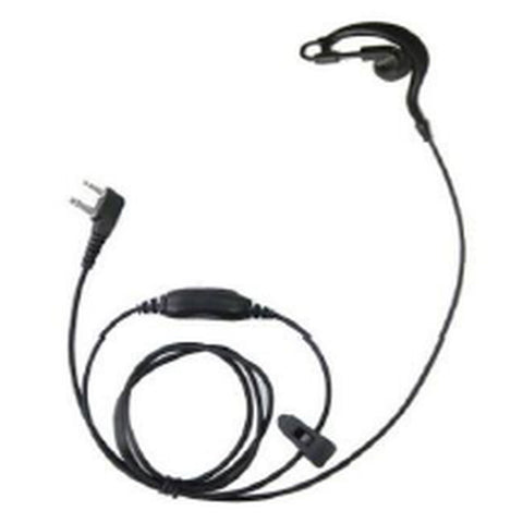 Motorola R7 Radio Single Wire Ear Hook Kit with In-line Ppt and Braided Fiber Cable - Compatible Replacement