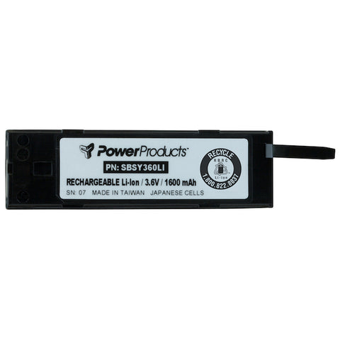 Symbol Phaser P360 Battery 1600mAh Li-Ion - Compatible Replacement