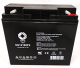 Sigma SG12180T2 12V 18Ah AGM battery, label and terminal view