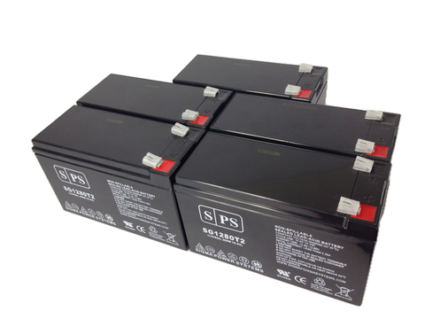 Replacement for Unison MPS1200 UPS battery set 12V 8Ah - 5 Pack - product photo