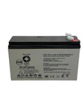 Saruna SG126-24SHR 12V 6Ah AGM battery, label and terminal view
