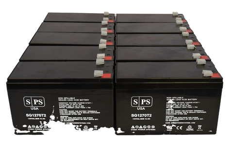 Replacement for Parasystems Minuteman MM2K 2 UPS Battery Set 12V 7Ah - product photo