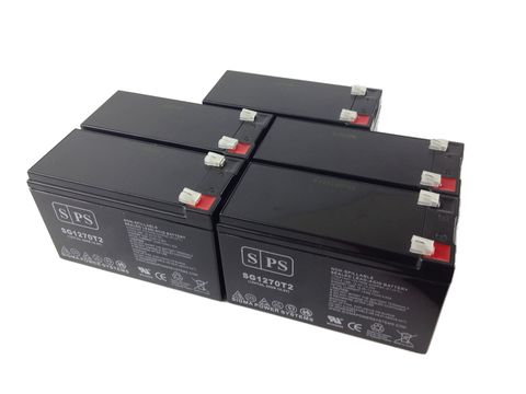 Replacement for Unison MPS1200 UP Sbattery set 12V 7Ah - 5 Pack - product photo