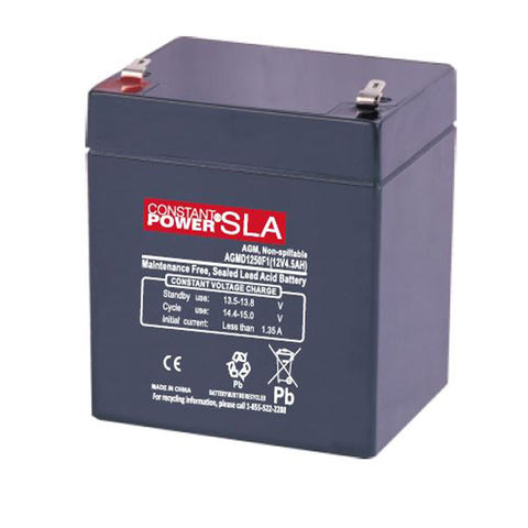 Constant Power AGMD1250F1 Battery - 12V 4.5Ah (.187" Terminal)