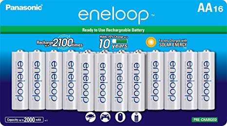 Panasonic Eneloop AA Batteries - BK-3MCCA16BA (16 Pack) –