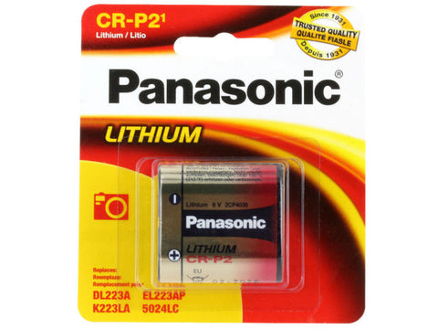 Panasonic CR-P2 Battery - 6V Lithium