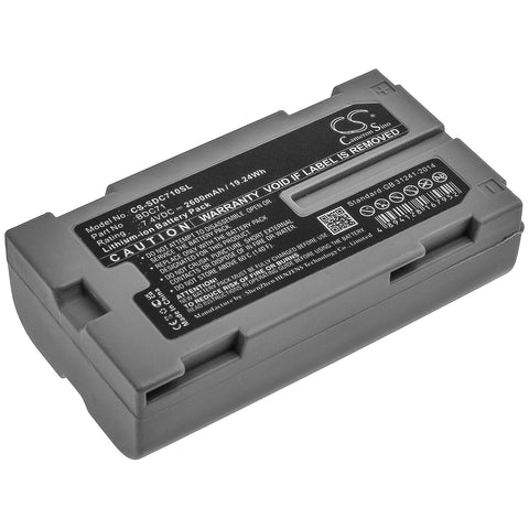 Topcon BDC71 Battery Replacement for Survey Equipment - 2600mAh