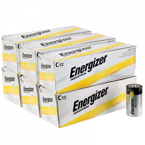 Energizer Industrial C Cell Batteries - EN93 Wholesale Case of 72
