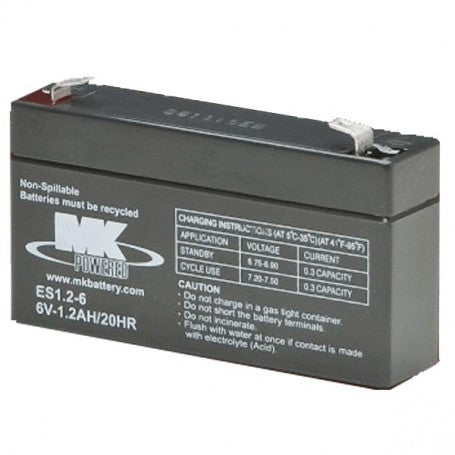 MK ES1.2-6 Battery - 6V 1.2Ah Sealed AGM