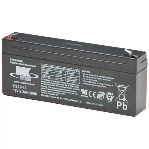 MK ES1.9-12 Battery - 12V 2.3Ah Sealed AGM