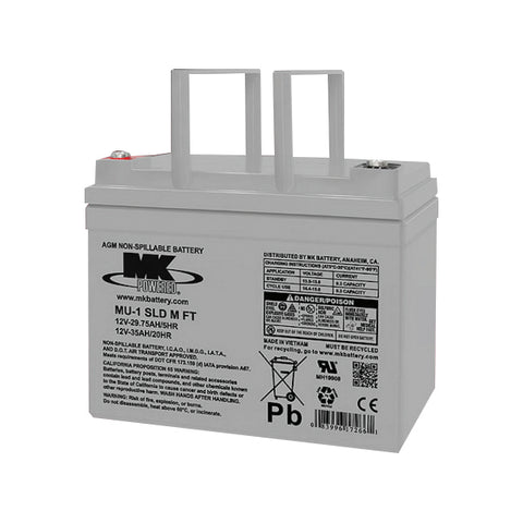 MK ES35-12FT Battery - 12V 35Ah Sealed AGM