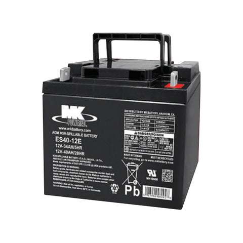 MK ES40-12E Battery - 12V 40Ah Sealed AGM