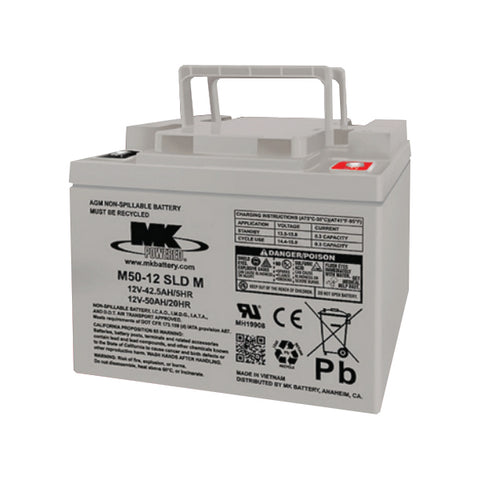 MK ES50-12 Battery - 12V 50Ah Sealed AGM