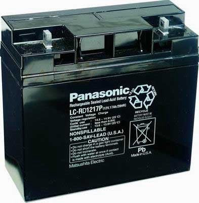 Panasonic LC-RD1217P Battery - 12 Volt 17 Ah