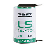 Saft LS14250-2PF Battery - 3.6V Lithium Li-SOCI2