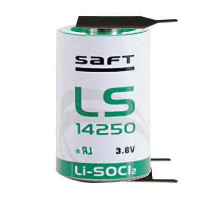 Saft LS14250-3PF Battery - 3.6V Lithium LI-SOCI2