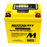 Motobatt MB3U Battery - 12V 3.8Ah 50CCA Sealed AGM