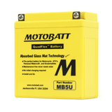 Motobatt MB5U Battery - 12V 7Ah 90CCA Sealed AGM