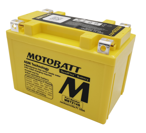 Motobatt MBTZ14S Battery - 12V 11.5Ah 190CCA Sealed AGM