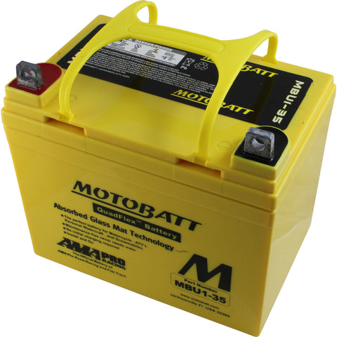 Motobatt MBU1-35 Battery - 12V 35Ah 420CCA Sealed AGM