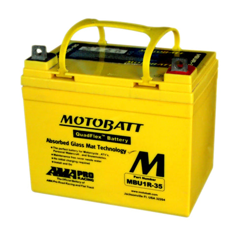 Motobatt MBU1R-35 Battery - 12V 35Ah 420CCA Sealed AGM