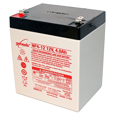 NP4-12 Battery - 12 Volts 4 Ah - Enersys Genesis Yuasa