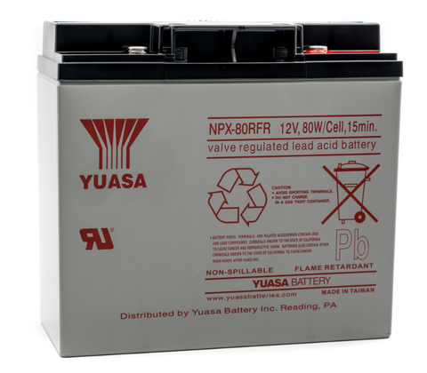 Enersys Yuasa NPX-80RFR Battery - 12 Volt 80W/Cell 15 Min