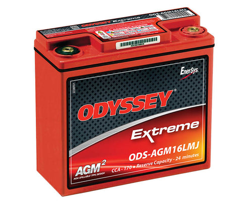Odyssey ODS-AGM16LMJ - PC680MJ Battery - Sealed AGM