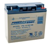Power Sonic PS-12180 NB Battery - 12 Volt 18 Amp Hour (Nut & Bolt)