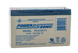 Power Sonic PS-6100 F1 Battery - 6 Volt 12 Amp Hour