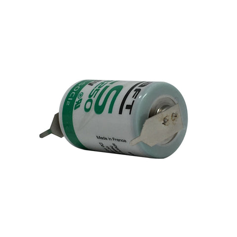 Saft LS14250-2PF Battery - 3.6V 1//2AA with 2 Pins (1 Pos - 1 Neg)