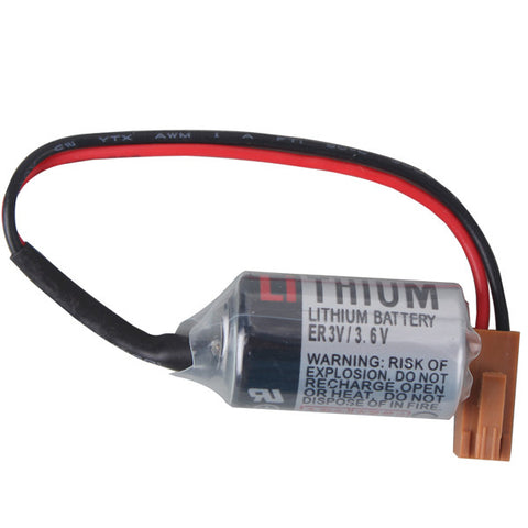 Toshiba ER3V/3.6V - Fuji FBT-030A - NP8P-BT Mitsubishi C52005 Battery for CNC - PLC