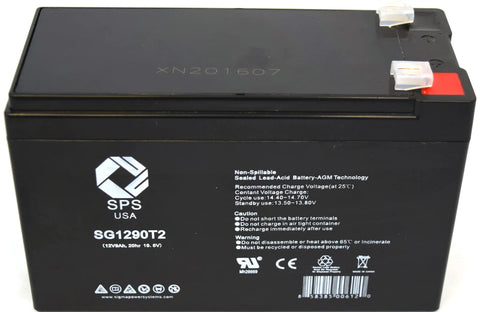 Sigma SG1290T2 Battery - 12V 9Ah AGM .250" Terminals
