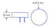 Electrochem 3B6880 - 3B880 - QTC85 Battery - Low Rate Coin